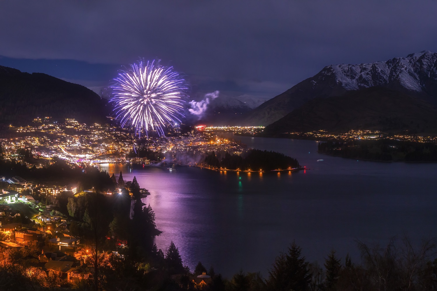 Winter fireworks return to Queenstown